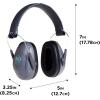 Allen Company Standard Lo-Profile Shooting Muff, Hearing Protection, Black, One Size