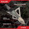 Allen Company Stryke Impact Fixed Blade Broadhead by Allen Company, 100-Grain, 3-Pack,Silver