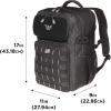 Allen Company Tac-Six Berm Tactical Backpack, Customizable MOLLE Connection System, with Padded Laptop Sleeve, 11 L x 9 W 17 H inches, 1683 cu.in. (27.6 liters), Black, one Size