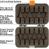 Allen Company Titan Broadhead Box & Caddy – Holds 6 Broadheads with Closed Width Up to 1-3/8″ – Outdoor Storage for Bow, Compound Bow, Crossbow Accessories – Gray/Orange(Gray/Orange)