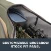 Allen Company Titan Copperhead Crossbow Case – Tricot Design – Fits 15-Inch Scoped Narrow Limb Crossbows – Pockets for Bolts, Quivers, and Other Archery Accessories – Olive/Tan – 38″ x 16″
