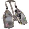 Allen Company Ultra-Light Gallatin Strap Pack Fishing Vest, Fits up to 4 Tackle/Fly Boxes, 14 Accessory Pockets(Gray/Lime)