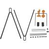 EZ Aim Target Shooting Kit System by Allen, Customizable Target Shooting Set/Steel Gong Target (4 inch / 8 inch / 10 inch) / Mounting Steel Brackets for Shooting System(Master Target Shooting Kit System)