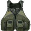 Allen Company, Big Horn Fishing Chest Vest with MOLLE Web Gear Lash, with Hydration Storage Pocket, Fishing Outdoor Gear, Olive, Medium (6346)