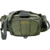 Allen Company Eagle River Lumbar Fly Fishing Pack – Holds 6 Fly Boxes, Zip‑Down Workstation, Waist Bottle Pockets, Durable Outdoor Waist Pack – Gray/Lime and Olive Green(Olive Green)