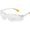 Allen Company Factor Shooting and Safety Glasses, Clear Frame with Orange Tips, Clear Lens