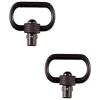 Allen Company Push Button QD Steel Gun Swivel, 1.25″ with Loop, Black
