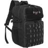 Allen Company Tac-Six Berm Tactical Backpack, Customizable MOLLE Connection System, with Padded Laptop Sleeve, 11 L x 9 W 17 H inches, 1683 cu.in. (27.6 liters), Black, one Size