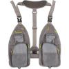 Allen Company Ultra-Light Gallatin Strap Pack Fishing Vest, Fits up to 4 Tackle/Fly Boxes, 14 Accessory Pockets(Gray/Lime)