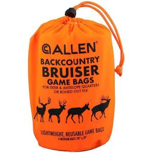 Allen Company Backcountry Quarter Bag – Reusable, Heavy-Duty, Drawstring Hunting Meat Bags – Durable Big Game Bags for Elk, Caribou, Deer – 4-Pack – 20″ x 30″ – White