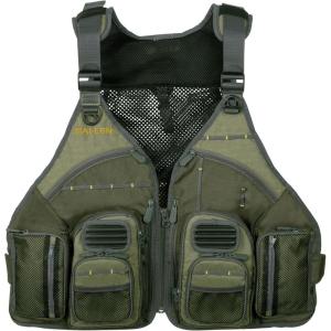 Allen Company, Big Horn Fishing Chest Vest with MOLLE Web Gear Lash, with Hydration Storage Pocket, Fishing Outdoor Gear, Olive, Medium (6346)