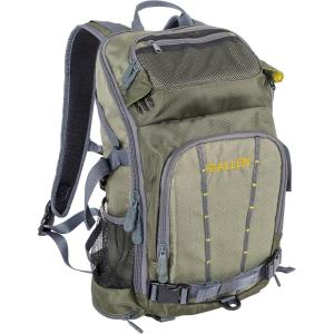 Allen Company Chatfield Compact Fishing Backpack, 12″ L x 6″ W x 15″ H, 17.6 liters, Gray/Lime(Convertible Backpack to Sling Pack)