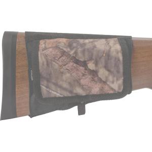 Allen Company Elastic Buttstock Rifle Cartridge Holder – Mossy Oak Break-Up Ammo Carrier with Silent Flap – Hunting Shooting Accessory(Shotgun)