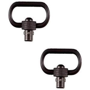 Allen Company Push Button QD Steel Gun Swivel, 1.25″ with Loop, Black