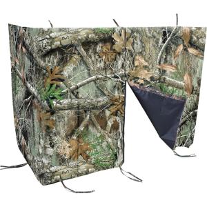 Allen Company Vanish Magnetic Treestand Cover Blind Kit – Tree Stand Camo Blind Cover for Deer, Elk, and Moose Hunting – Quick Set Up and Take Down – Realtree Edge Camo – 35″ x 96″