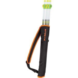 Allen Company Youth Archery Back Arrow Quiver – Compact and Adjustable Sling Design – Ideal Arrow Holder for Young Archers – 19 Inches Long – Fits 14 Arrows(Black)