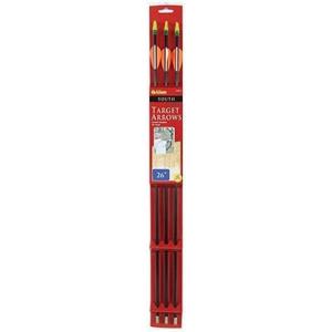 Allen Youth Fiberglass Arrows with Points Installed (Pack of 3)(26″)