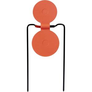 EZ-Aim™ Shooting Gallery Self-Healing Spinner Target, Gong Target by Allen®, 12-14 Inches Tall, Shooting Targets, Gun – Rifle – Pistol – Airsoft – BB Gun – Air Rifle, Orange(Holey Spinner Target)