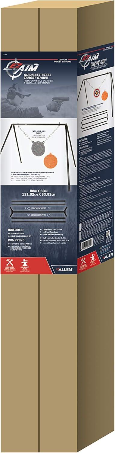 image:imageAllen Company EZ Aim Custom Gong Target Hanging System 48 L x 44 W x 33 H inches Black