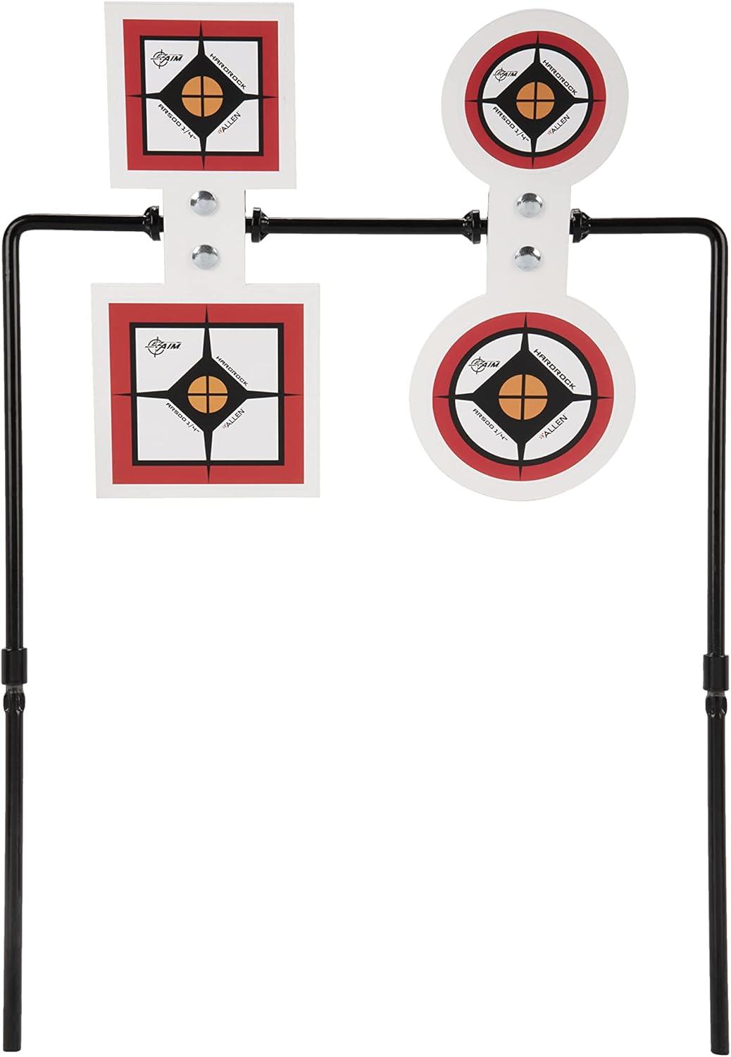 image:imageAllen Company EZAim Hardrock AR500 Shooting Round and Square Metal Spinner Targets5 Target Spinner