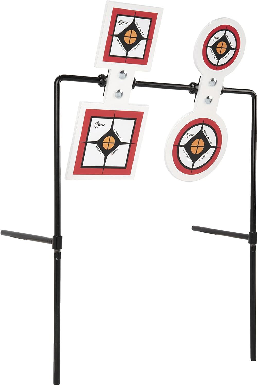 image:imageAllen Company EZAim Hardrock AR500 Shooting Round and Square Metal Spinner Targets5 Target Spinner