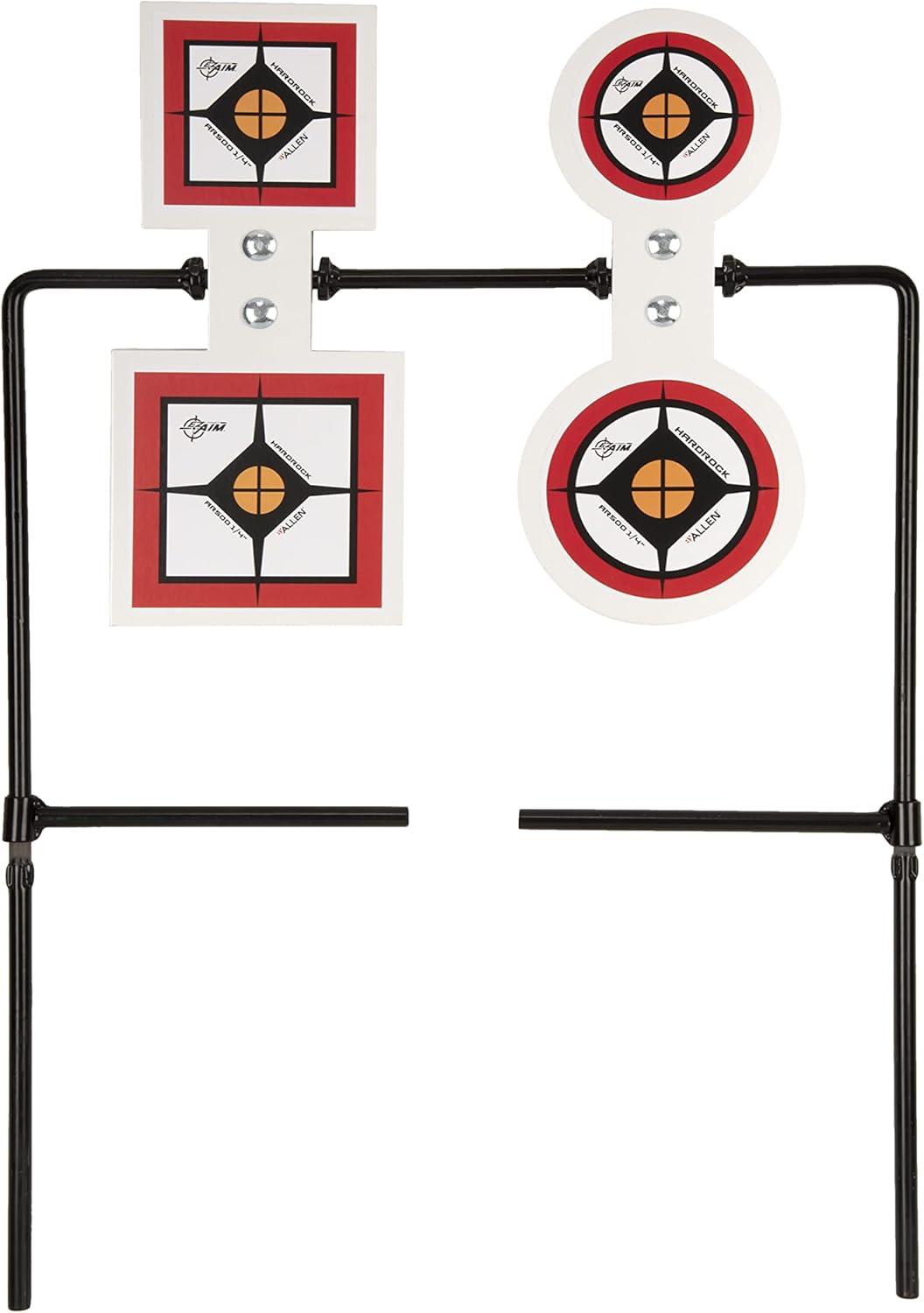 image:imageAllen Company EZAim Hardrock AR500 Shooting Round and Square Metal Spinner Targets5 Target Spinner