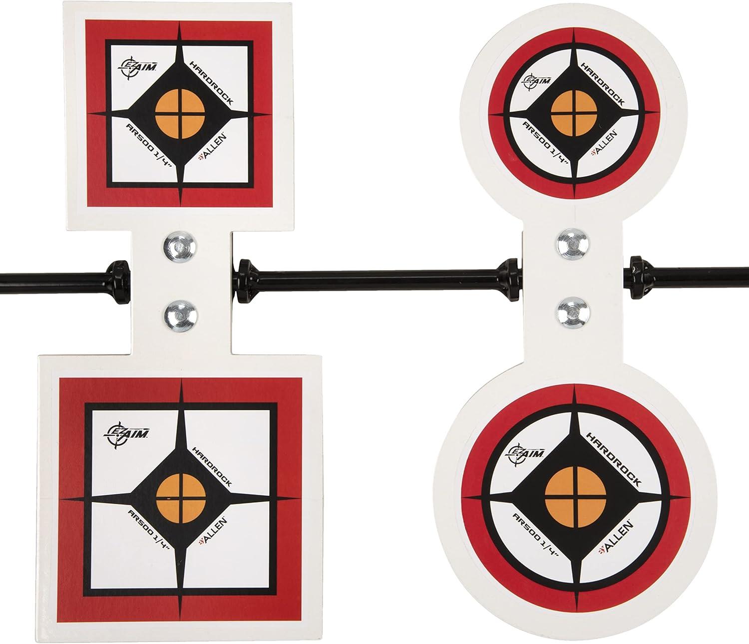 image:imageAllen Company EZAim Hardrock AR500 Shooting Round and Square Metal Spinner Targets5 Target Spinner