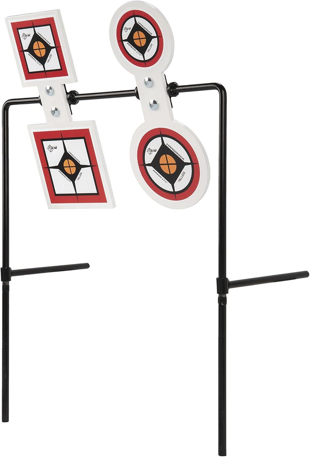 image:imageAllen Company EZAim Hardrock AR500 Shooting Round and Square Metal Spinner Targets5 Target Spinner