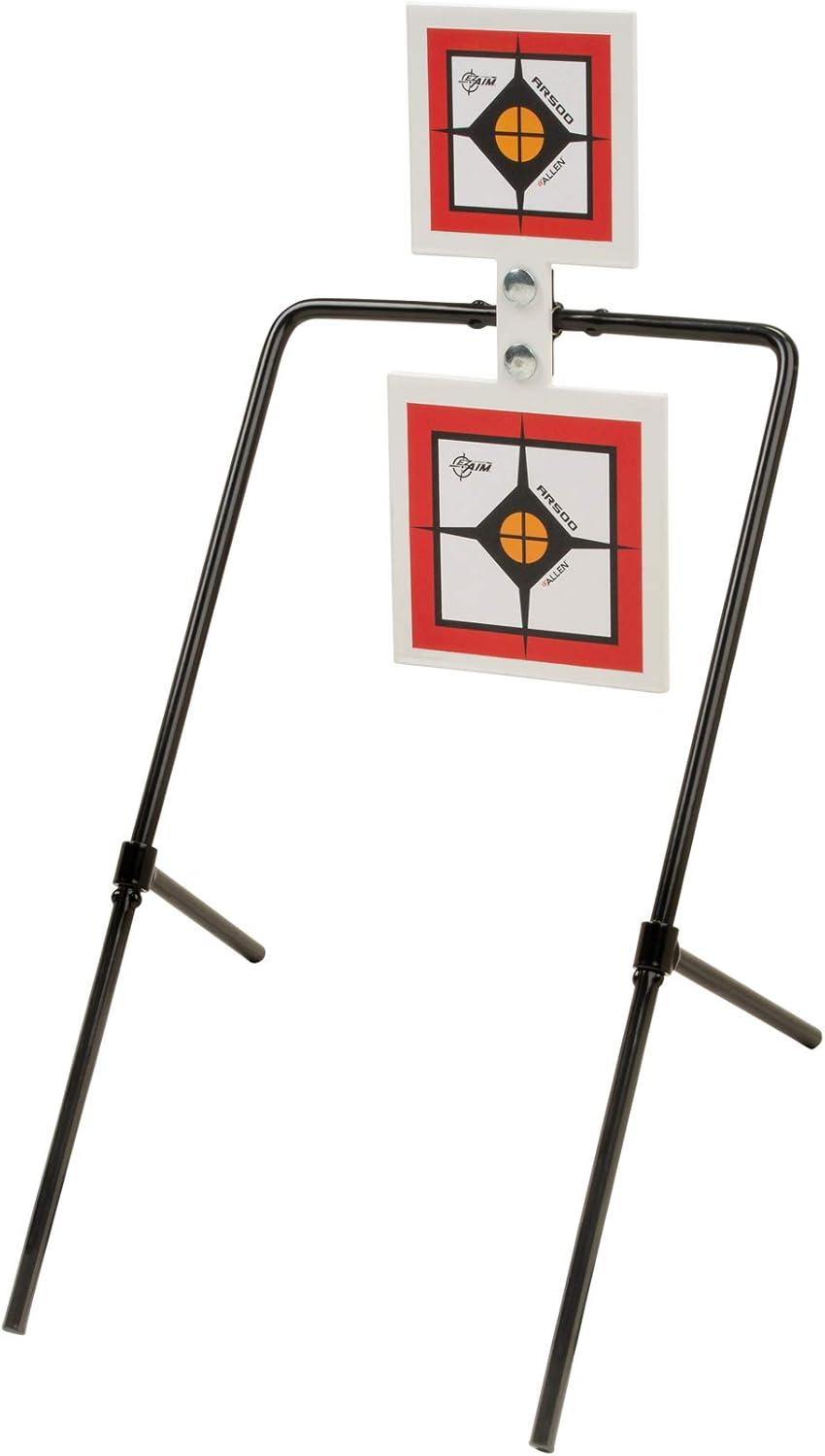image:imageAllen Company EZAim Hardrock AR500 Shooting Round and Square Metal Spinner TargetsMedium Square