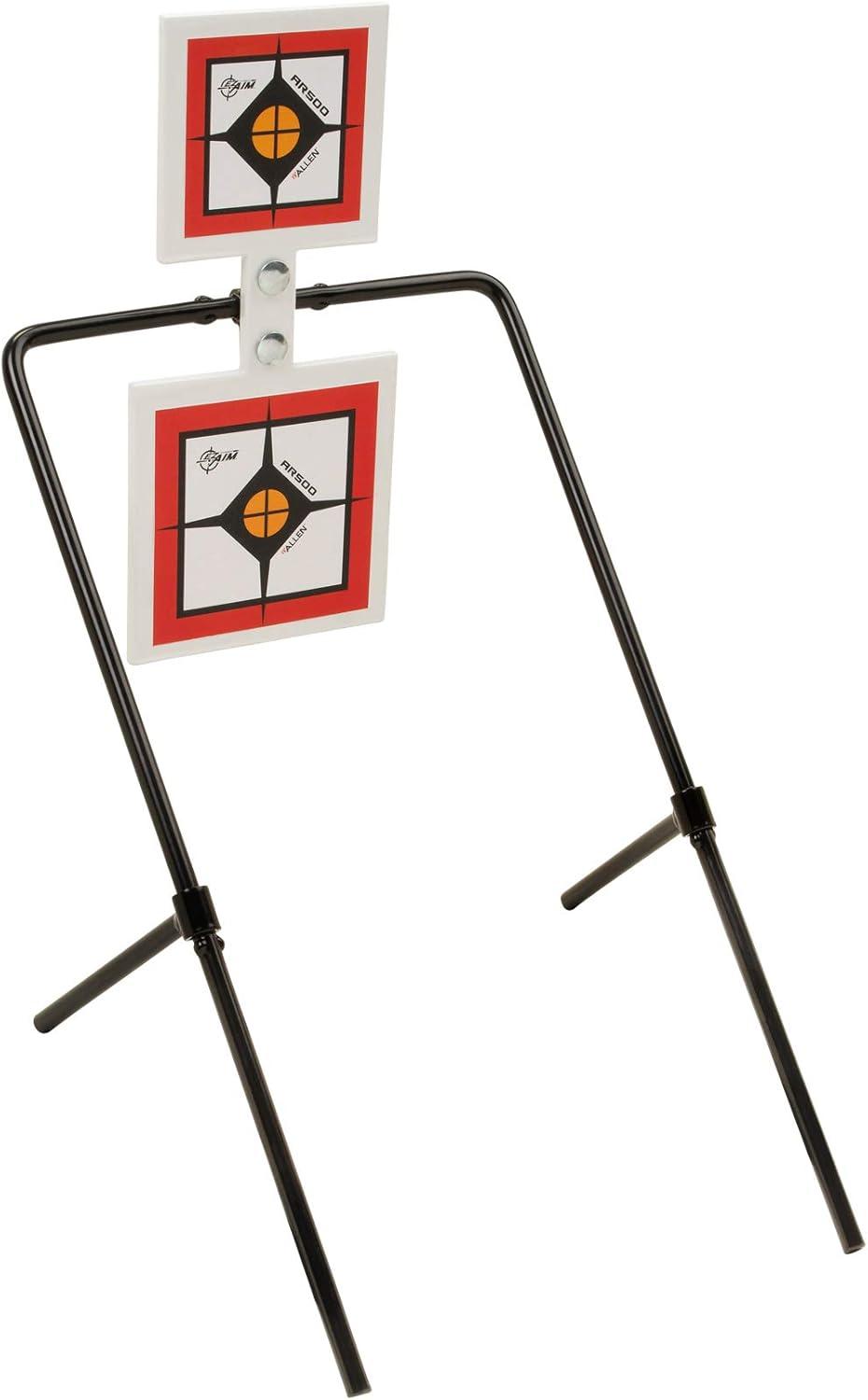 image:imageAllen Company EZAim Hardrock AR500 Shooting Round and Square Metal Spinner TargetsMedium Square