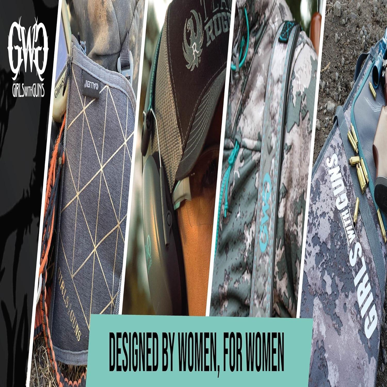 image:imageAllen Company Girls with Guns Midnight Lockable Rifle Case 46 L ScopedNonScoped Rifles BlackShade Blackout Camo