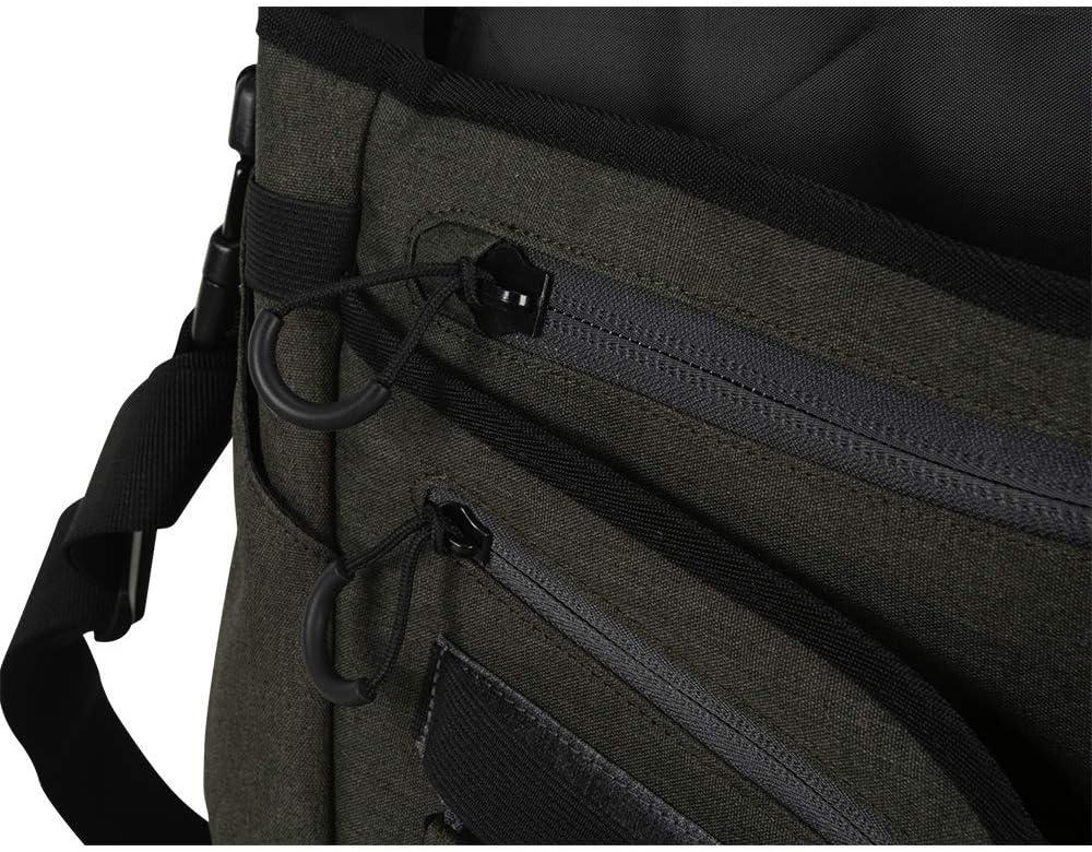 image:imageAllen Company Pride6 Base Tactical Messenger Bag Courier Bag Shoulder Bag with Laptop and Conceal Carry Pocket Internal Pockets Tightening System GreenBlack