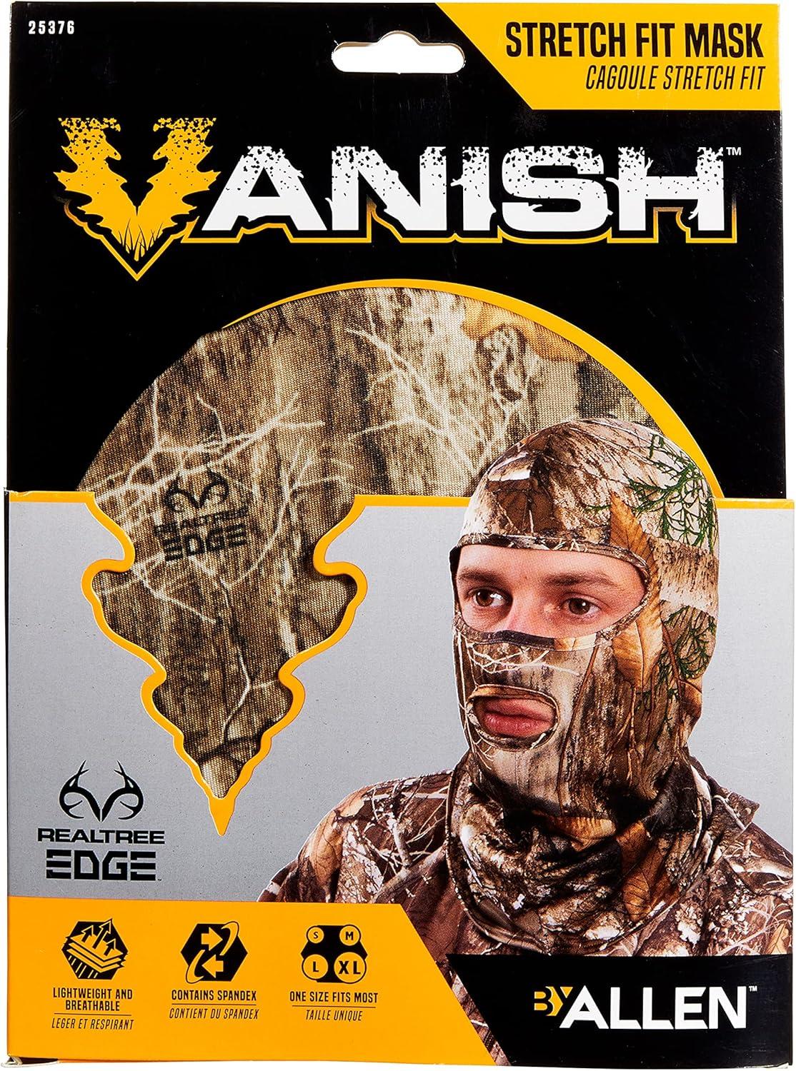 image:imageAllen Company Vanish Stretch Fit Camouflage Balaclava Camo Hunting Face CoverRealtree Edge