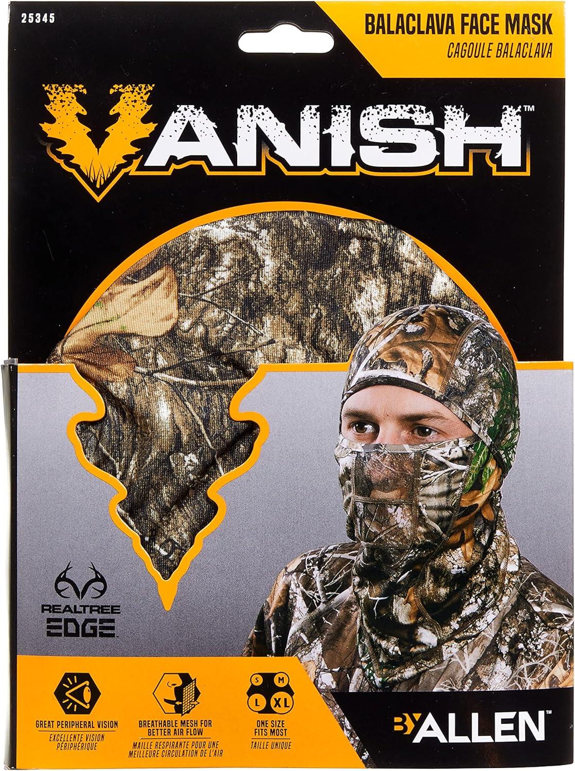 image:imageAllen Company Vanish Stretch Fit Camouflage Balaclava Camo Hunting Face CoverRealtree Edge