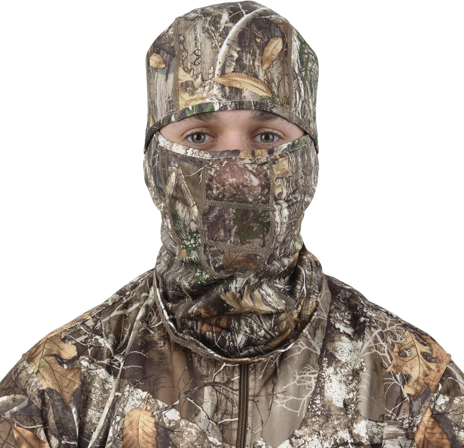 image:imageAllen Company Vanish Stretch Fit Camouflage Balaclava Camo Hunting Face CoverRealtree Edge