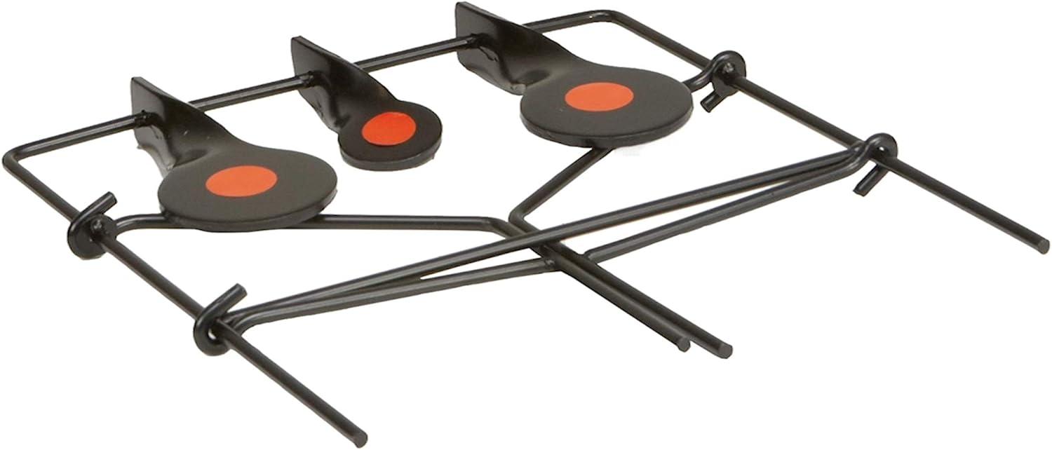image:imageEZ Aim Metallic Triple Spinner Target System Rimfire 22 Cal and Air Guns Shooting Target 12W x 13H BlackRedModel 2018