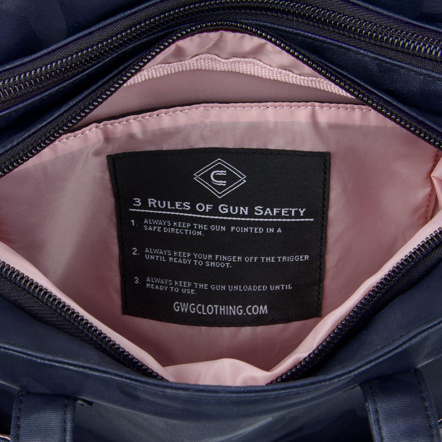 image:imageGirls With Guns Casual Adventure CrossBody Purse Lockable Concealed Carry Ambidextrous Navy Camo