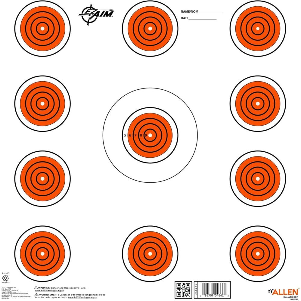 image:imageAC Allen EZ Aim Paper Shooting Target1 Count Pack of 1