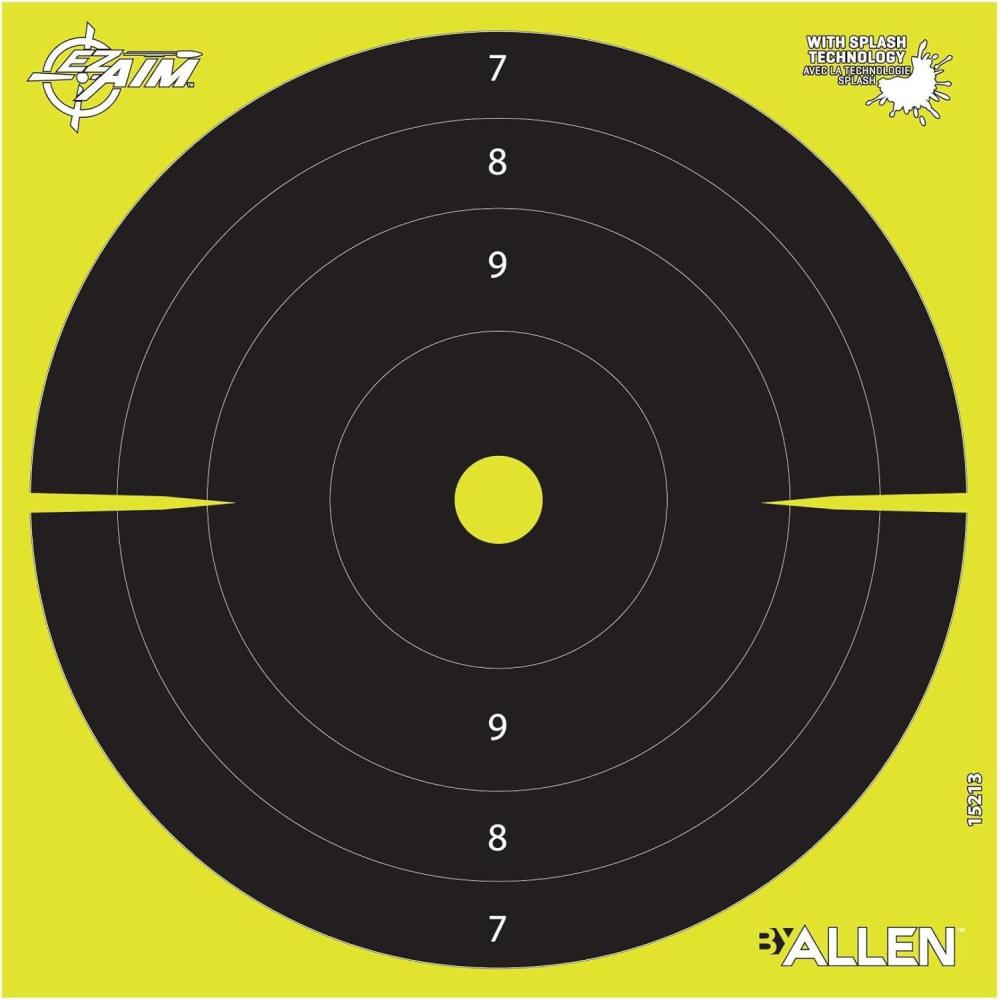 image:imageAllen Company EZAim 8 x 8 inch NonAdhesive Splash Shooting Targets by Allen Company Targets Gun Rifle Pistol Airsoft BB Gun Air Rifle Green 25 Per Pack 15213