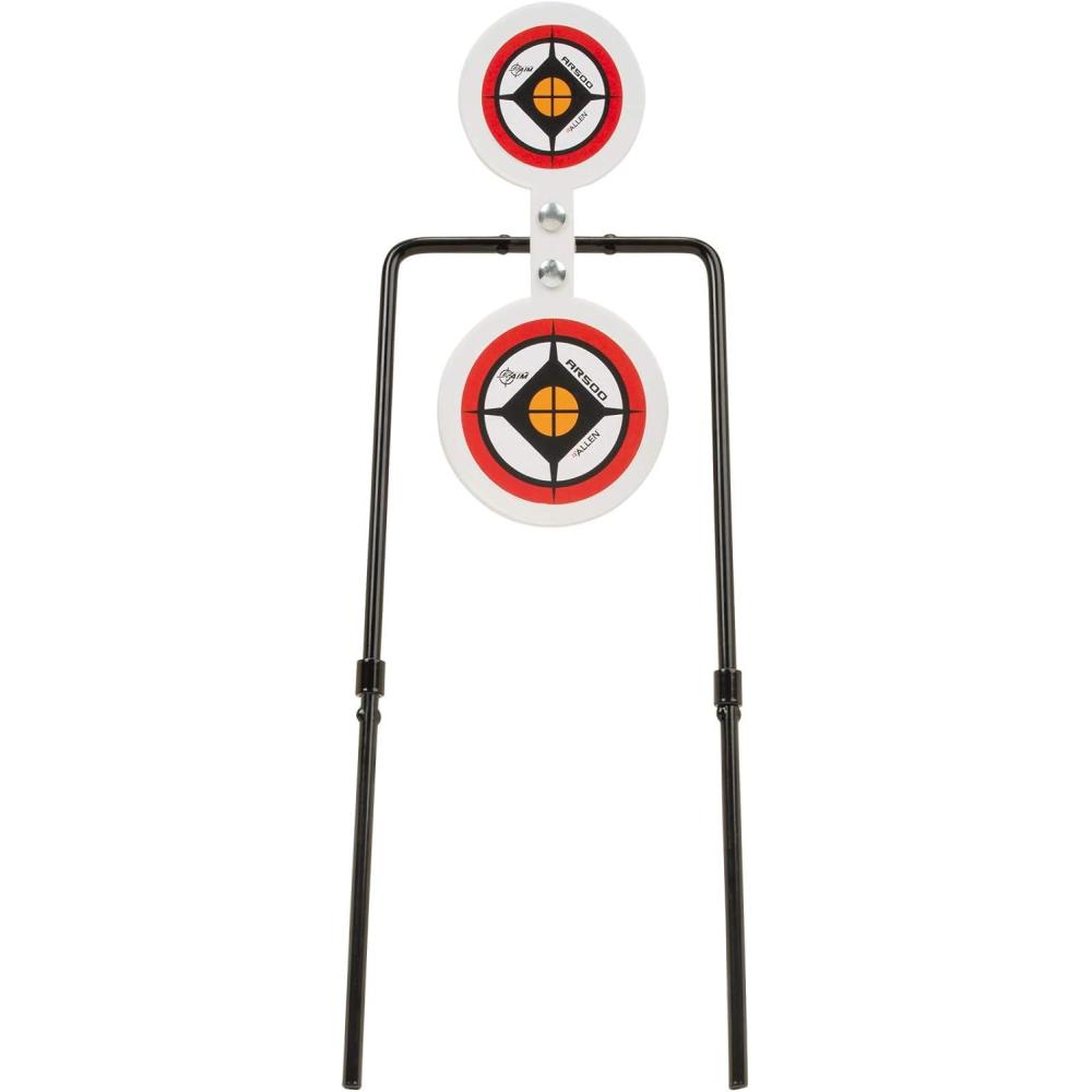 image:imageAllen Company EZAim Hardrock AR500 Shooting Round and Square Metal Spinner TargetsSilhouette Target Spinner