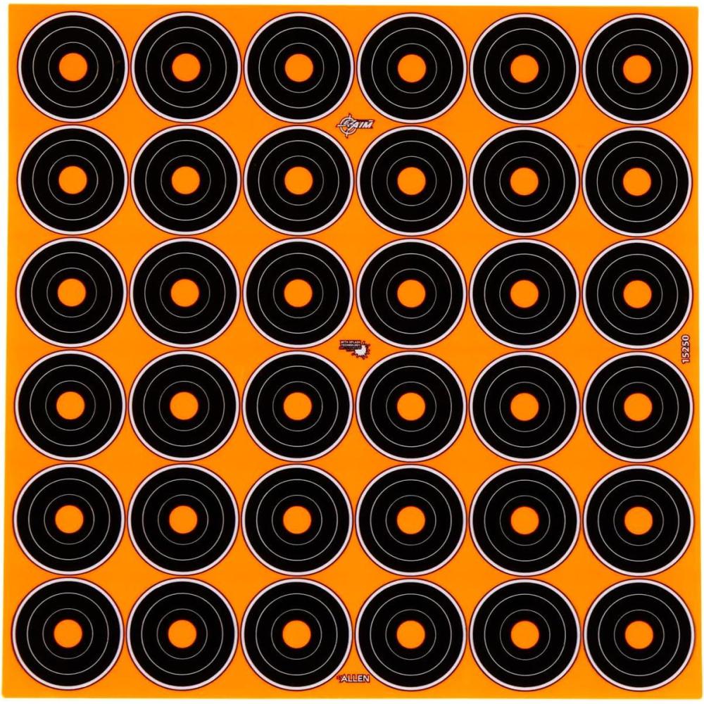 image:imageEZAim Adhesive Splash Technology Shooting Targets BullseyeHandgun TrainerSightinGridGun Rifle Pistol Airsoft BB Gun Air RifleBullseye Target 1 inch 12 Sheets 432 Pieces