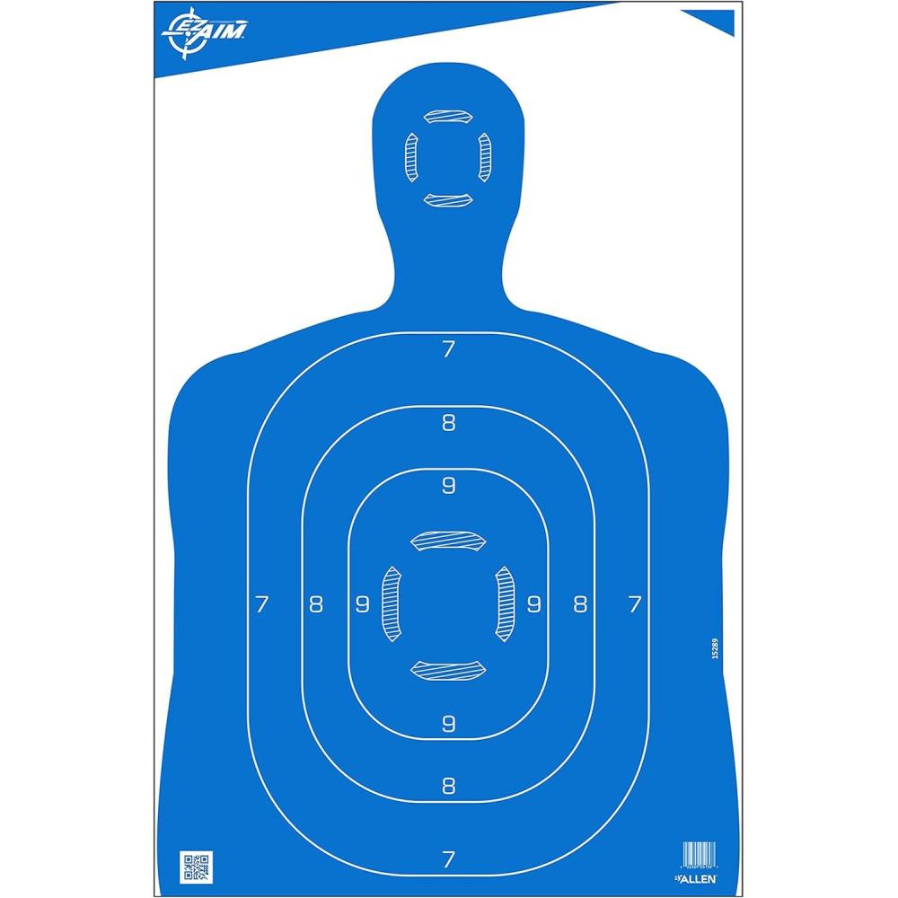 image:imageEZAim Silhouette Targets for Shooting Human Body Paper Practice Targets100 Pack