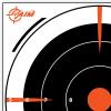 Allen Company EZ Aim Paper 8-inch Bullseye Target, 26-Pack, Black/Orange/White