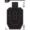 Allen Company EZ Aim Paper Shooting Targets, IPSC Silhouette, Peel Away Target Pad, 12″ W x 18″ H, 50-Pack, Black/White