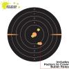 Allen Company EZ Aim Splash® Reactive Adhesive Paper Shooting Targets, Bullseye, Peel Away Target Pad, 12″ Square, Black/Orange(5-Pack)