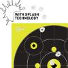 Allen Company EZ Aim Splash Reactive Paper Shooting Targets, Bullseye, 12″ Square, 12-Targets Per Pack, Black/Chartreuse