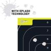 Allen Company EZ Aim Splash® Reactive Paper Shooting Targets, IPSC Silhouette Trainer, 12.5″ W x 18.25″ H, Black/Chartreuse(8-Pack)