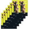 Allen Company EZ Aim Splash Reactive Paper Shooting Targets, Prairie Dog Target, 8″ W x 8″ H, 6-Pack, Black/Chartreuse