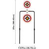 Allen Company EZ-Aim Hardrock AR500 Shooting – Round and Square Metal Spinner Targets(Silhouette Target Spinner)