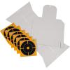 Allen Company EZ-Aim Silhouette Splash Shooting Kit & Target Stand, 6 inch Square Adhesive Targets, 13.5 W x 17.5 H inches, Black/Orange, One Size (Targets & THROWERS_Paper)